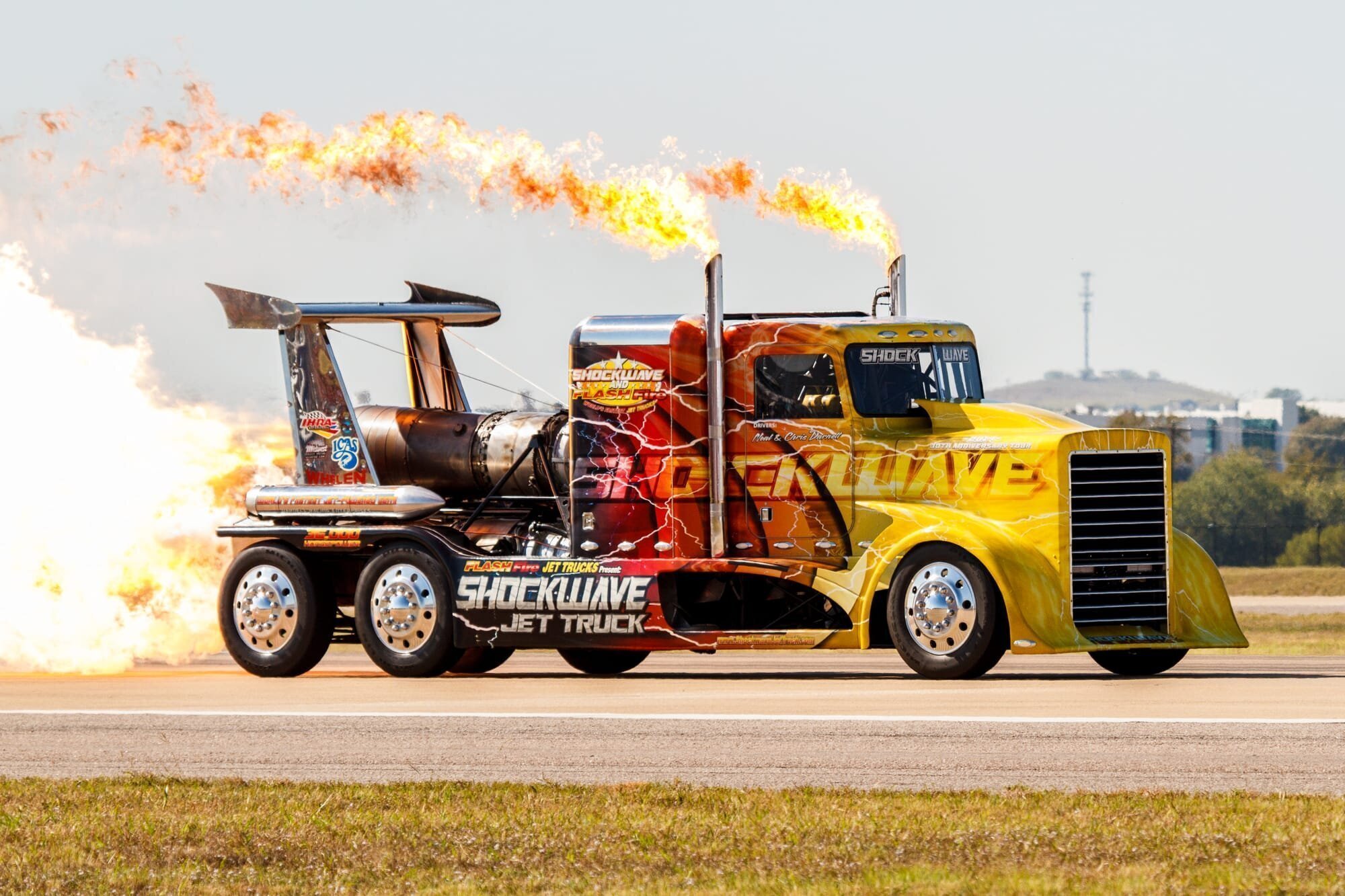 The Shockwave Truck performing at the Alliance Air Show in Fort Worth, Texas in 2014.