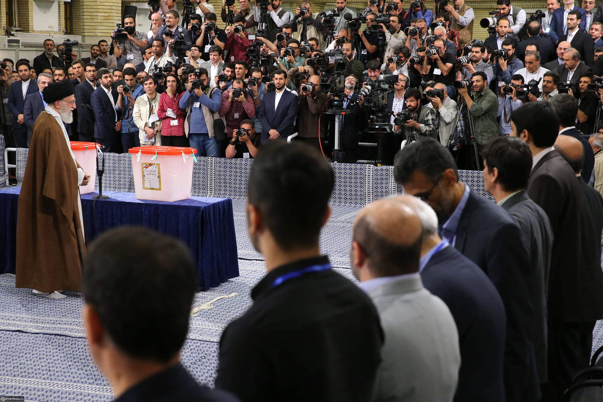 Ayatollah Sayyed Ali Khamenei, Leader of the Islamic Republic of Iran in the Iranian Presidential Elections, 2017