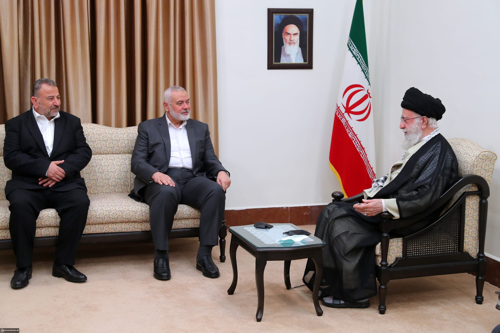 On June 21, 2023, Mr. Ismail Haniyeh, head of the political office of the Palestinian Islamic Resistance Movement (Hamas) and the accompanying delegation met and talked with the leader of the Islamic Republic of Iran, Ayatollah Khamenei.