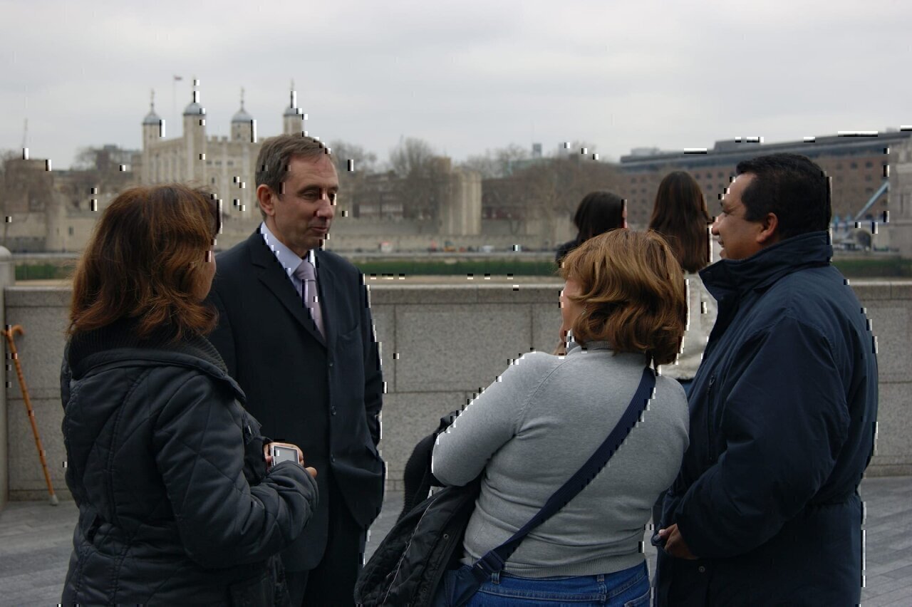 Carlos Cortiglia, the British National Party candidate for Mayor of London 2012 chats with voters.