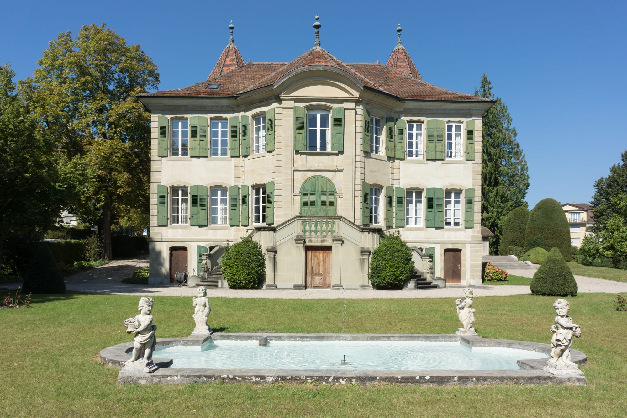 The Castle of Béthusy, headquarters of the Court of Arbitration for Sport in Lausanne, Switzerland.