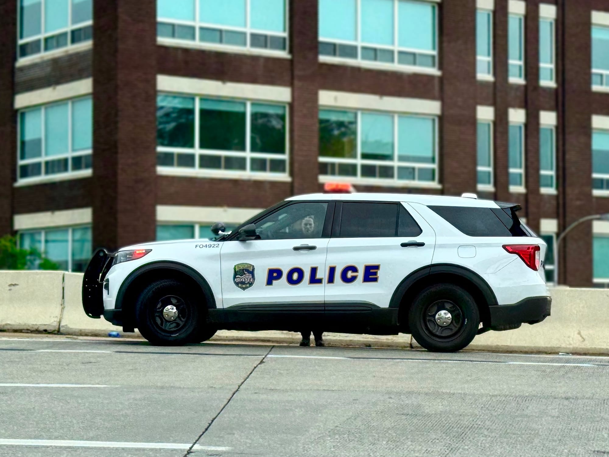 A Delaware River Port Authority Police Department cruiser on patrol