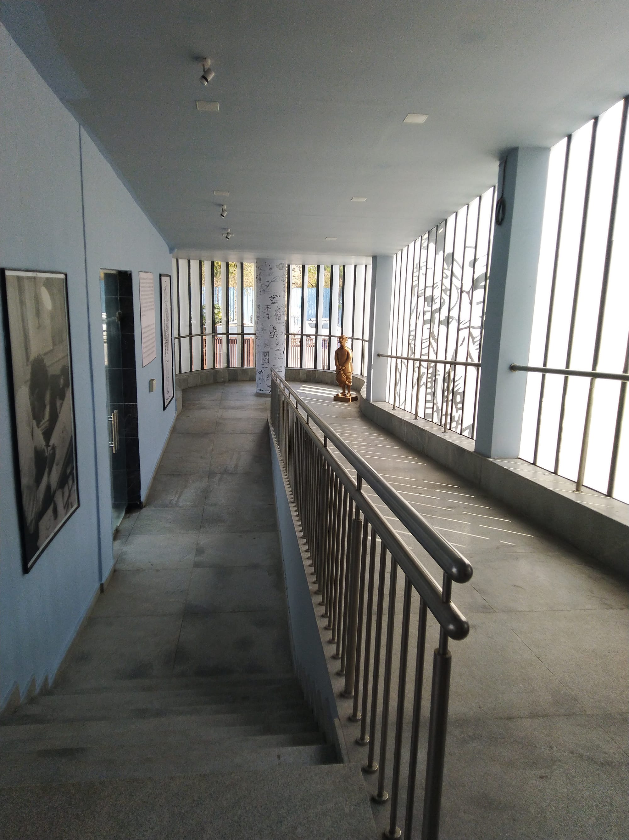 Interior of R. K. Laxman Museum, Pune which is completely wheelchair accessible and also provides Braille boards for visually impaired visitors