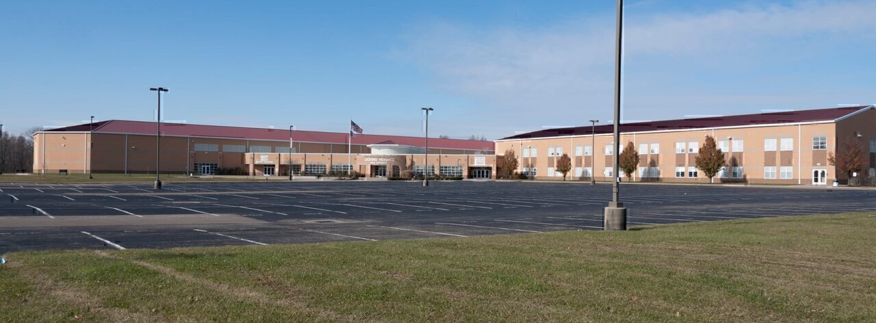Licking Heights High School located in Pataskala, Ohio is the only high school in the Licking Heights Local School District. The headquarters for the Licking Heights Local School District is located in the same complex as the high school. The adverage yearly enrollment for grades 9-12 is ~1000 students.
