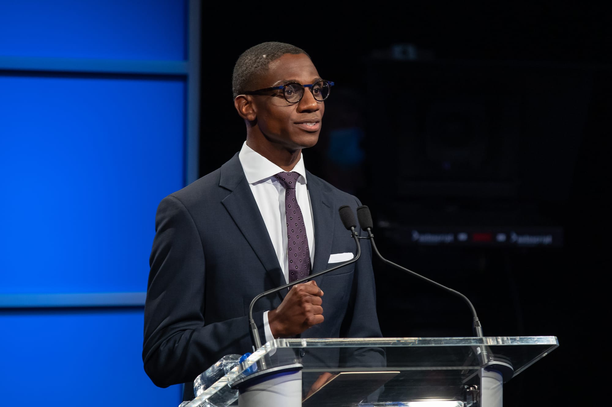 Justin Bibb appeared in a debate against Council President Kevin Kelley. The debate was convened by The City Club of Cleveland in partnership with Ideastream Public Media.