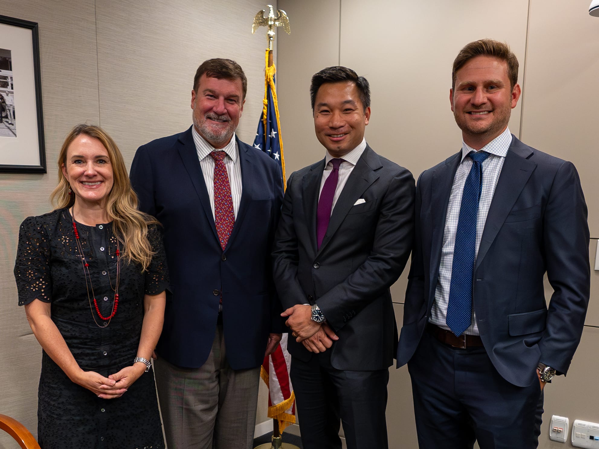 Senior Bureau Official Scott Weinhold welcomes Coupang for a new Public-Private Partnership. (Official State Department Photo by Amanda Redfield)