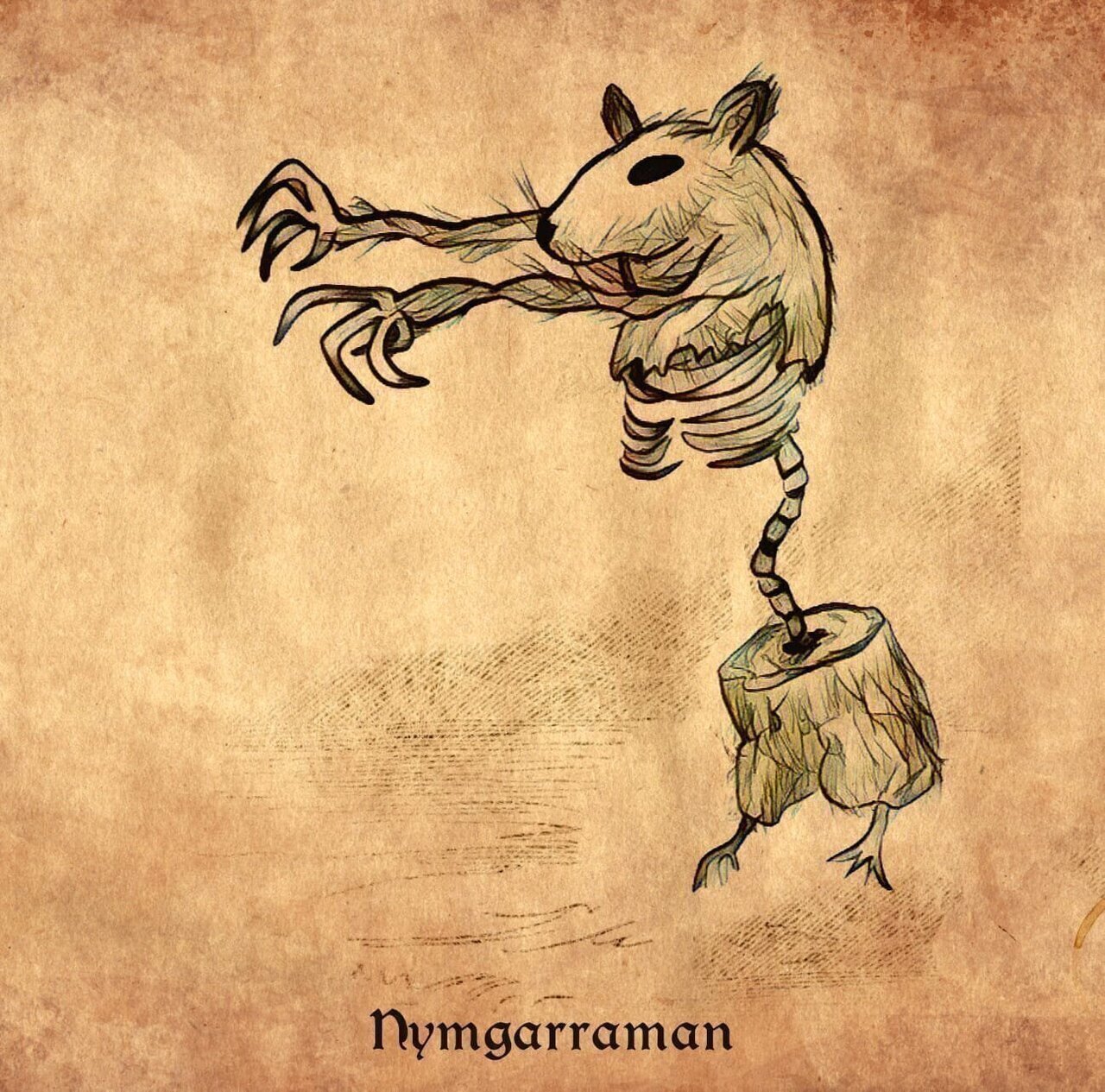 Nymgarraman is a demon of disease, and one of the servants of the demon king Bilet. He can inflict fever and trembling, and is usually called by conjurers for revenge. Named in the Liber De Angelis, 15th century.