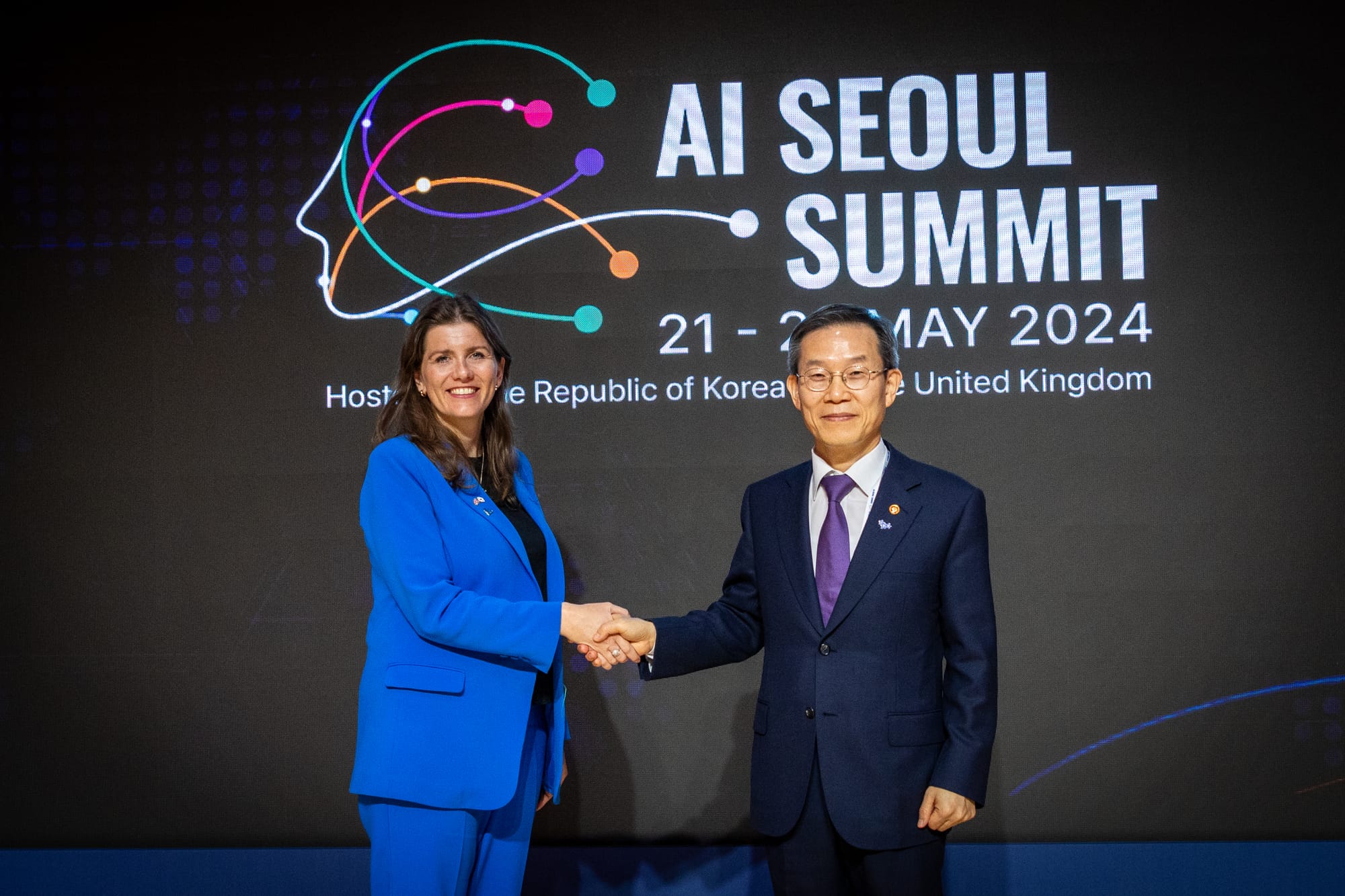 22/05/2024. Seoul, South Korea. Michelle Donelan, Secretary of State for Science, Innovation and Technology meets with Minister Lee. Picture: Zoe-Rose Herbert / DSIT