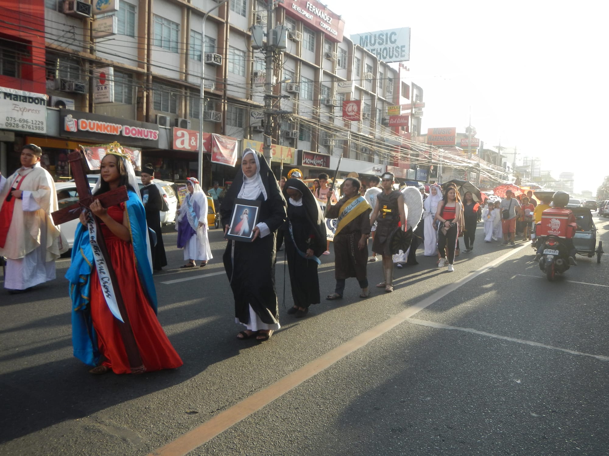 Procession for the Feast of All Saints Parade of Saints All Saints' Day Dagupan Cathedral in Perez Boulevard 16°2'31"N 120°20'31"E Barangay Herrero-Perez, Dagupan City 16°2'27"N 120°20'32"E Dagupan (Note: Judge Florentino Floro, the owner, to repeat, Donor Florentino Floro of all these photos hereby donate gratuitously, freely and unconditionally Judge Floro all these photos to and for Wikimedia Commons, exclusively, for public use of the public domain, and again without any condition whatsoever).
