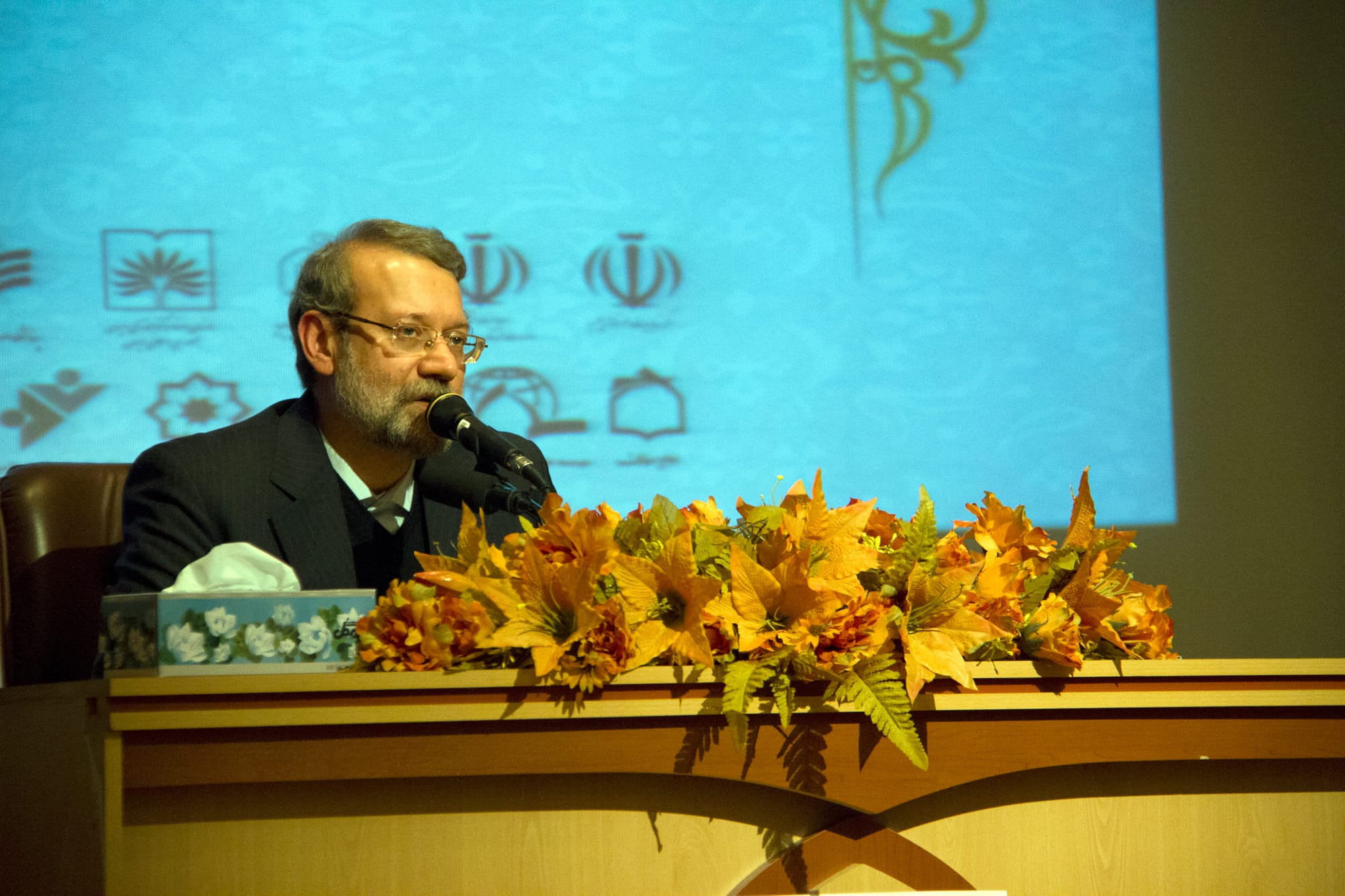 Ali Larijani is an Iranian philosopher, conservative politician and the current chairman of the Parliament of Iran. Larijani was the Secretary of the Supreme National Security Council from 15 August 2005 to 20 October 2007, appointed to the position by President Mahmoud Ahmadinejad, replacing Hassan Rouhani. Acceptance of Larijani's resignation from the secretary position was announced on 20 October 2007 by Gholamhossein Elham, the Iranian government's spokesman, mentioning that his previous resignations were turned down by President Ahmadinejad.