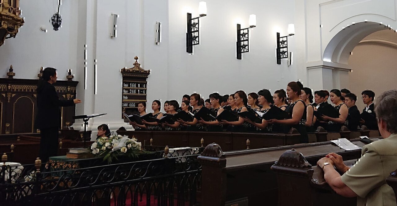 Asan Civic Choir in Bartók Plus International Opera Festival, Inner City Reformed Church, Miskolc, 2019