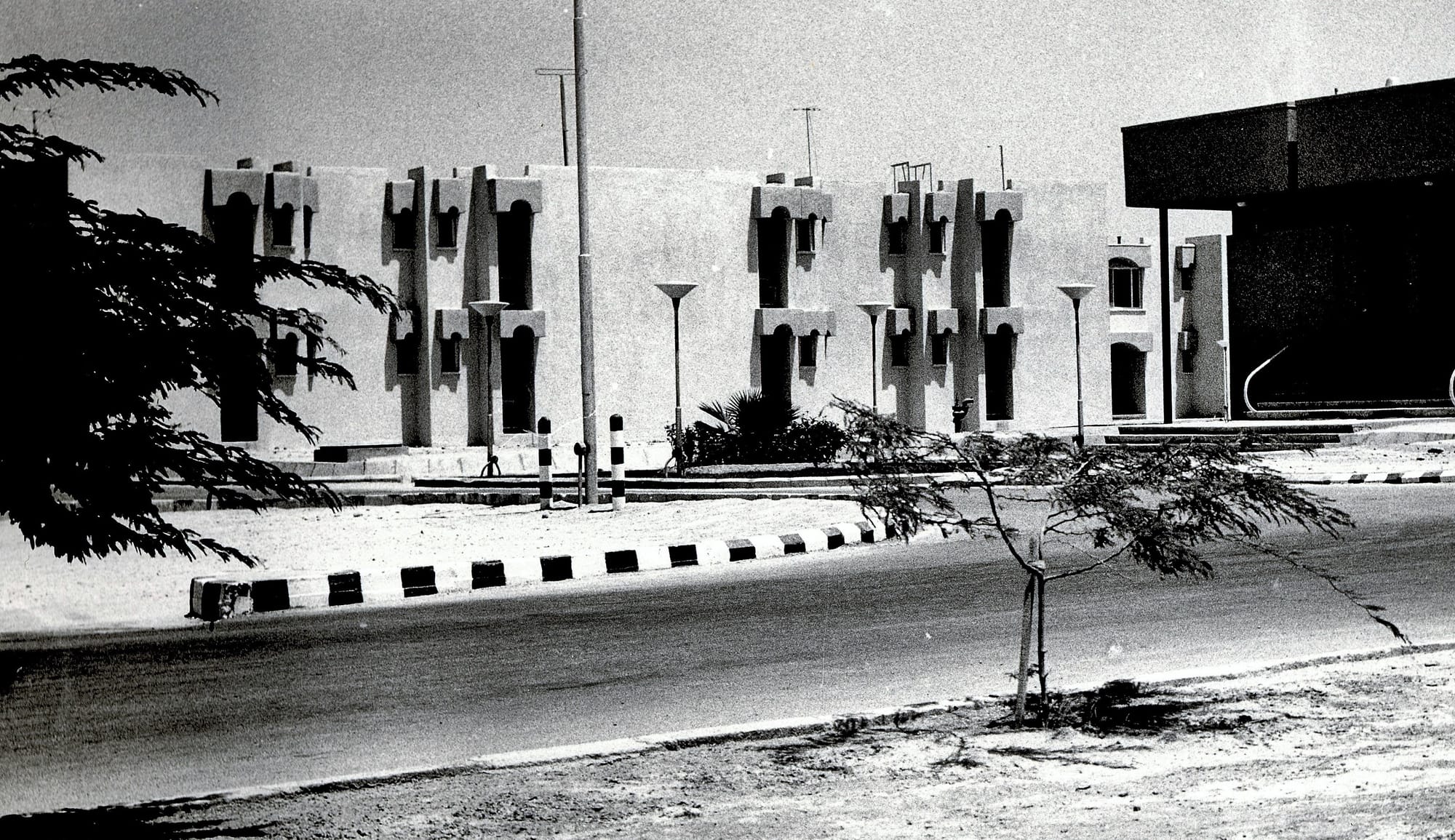Dariush Borbor, (Architect and Urban Planner), Urban Design, Neighbourhood Staff Housing, Iran Pan American Oil Co., Kharg Island, Persian Gulf, 1968