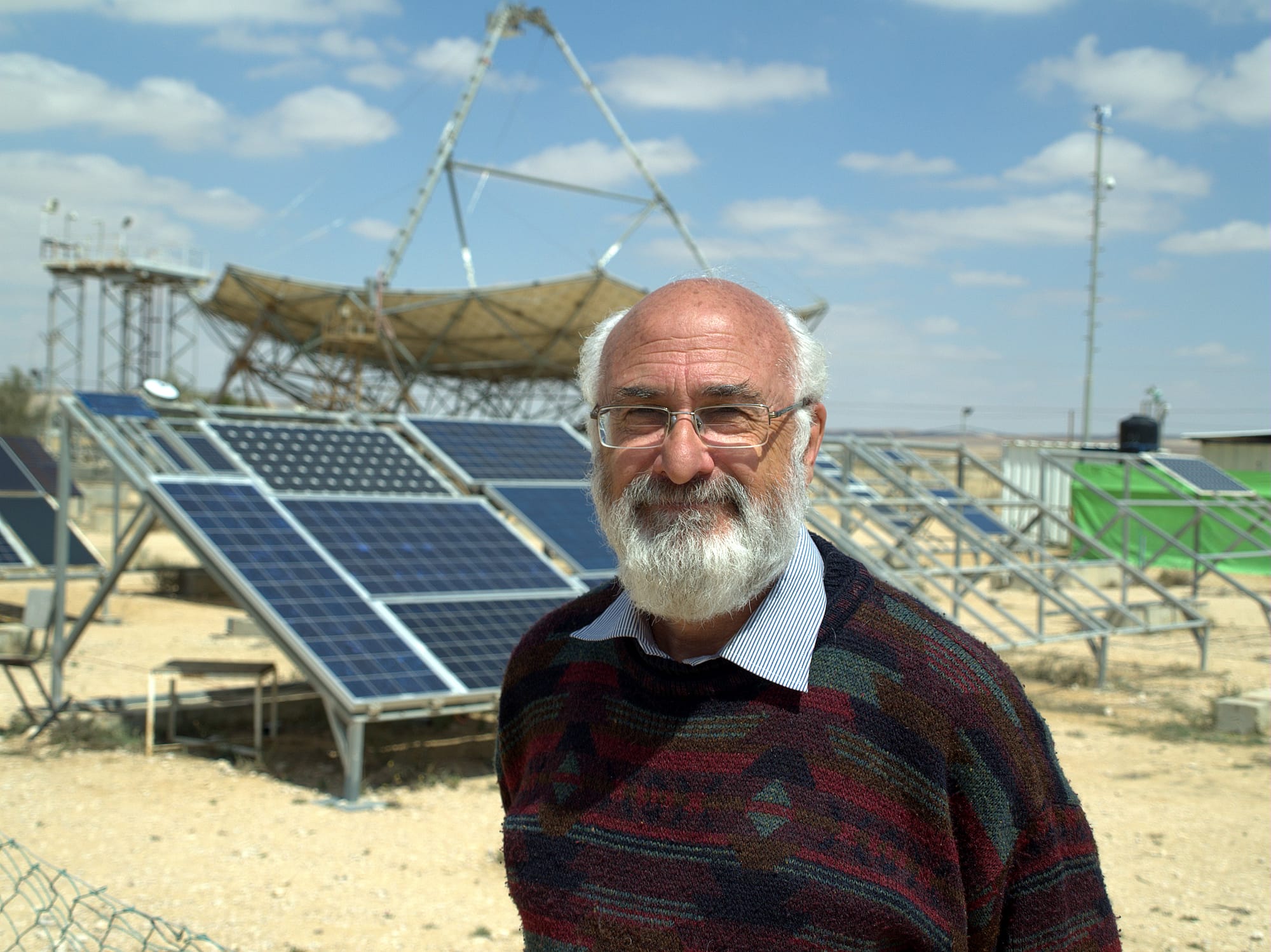 David Faiman, director of the Ben-Gurion National Solar Energy Center and Chairman of the Department of Solar Energy & Environmental Physics at Ben-Gurion University's Jacob Blaustein Institutes for Desert Research in Sde Boker. Read photographer's blogpost about the experience.