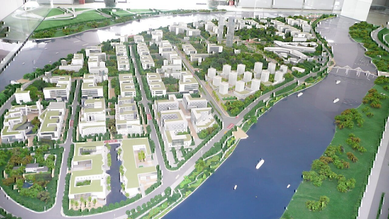 Model of Guangzhou International Biotech Island, China
