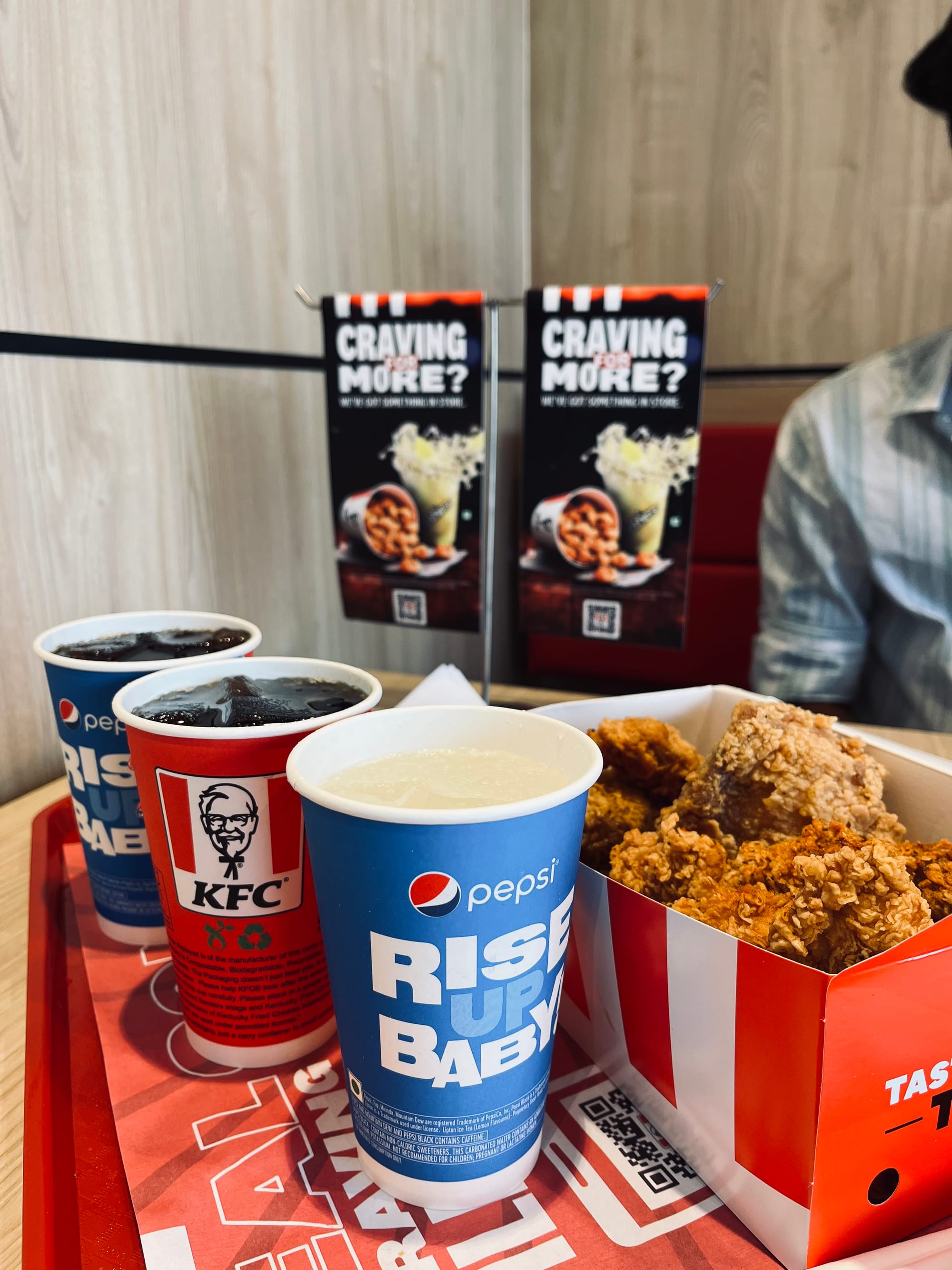 Crispy chickens from KFC