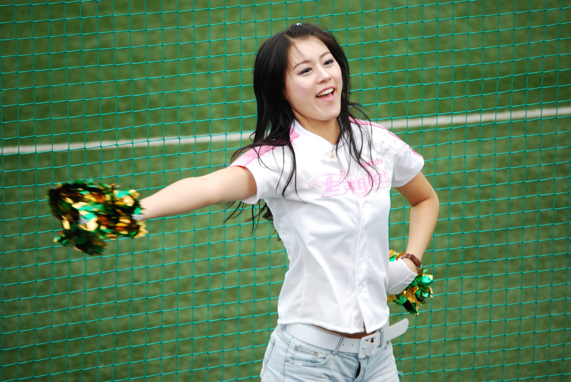 DAEJEON – About 100 members of the Humphreys Garrison traveled here to watch the Korean Professional Baseball League’s Hanwha Eagles play against the LG Twins at Daejeon Baseball Stadium, June 26.
For many attendees, the game gave them a unique cultural experience and an entertaining afternoon.
Prior to the game, the Humphreys community was invited by the Eagles to come onto the field. They played catch, threw a Frisbee around, and took pictures with the Eagles mascots and some players.
Once the game started, and people took their seats, some of the first time attendees probably did not anticipate seeing such a lively crowd. In the United States, watching a baseball game is usually a mellow experience in comparison to watching a football, basketball, or hockey game. People typically sit back and cheer when their team scores. In Korean baseball and other sporting events, however, audience participation is highly encouraged.
Korean baseball fans stand up, hit thunder clappers, and dance – even when their team does not score any runs. Some fans even waved flags and brought their own drums and noisemakers to play during the game.
The crowd is directed by a cheer instructor and cheerleaders. They entertained the crowd throughout the night by dancing and instructing fans when to clap and cheer. To say the least, the cheer instructor, cheerleaders, and audience members put on their own show.
U.S. Army photos by Jessica Ryan

For more information on U.S. Army Garrison Humphreys and living and working in Korea visit: USAG-Humphreys' official web site or check out our online videos.