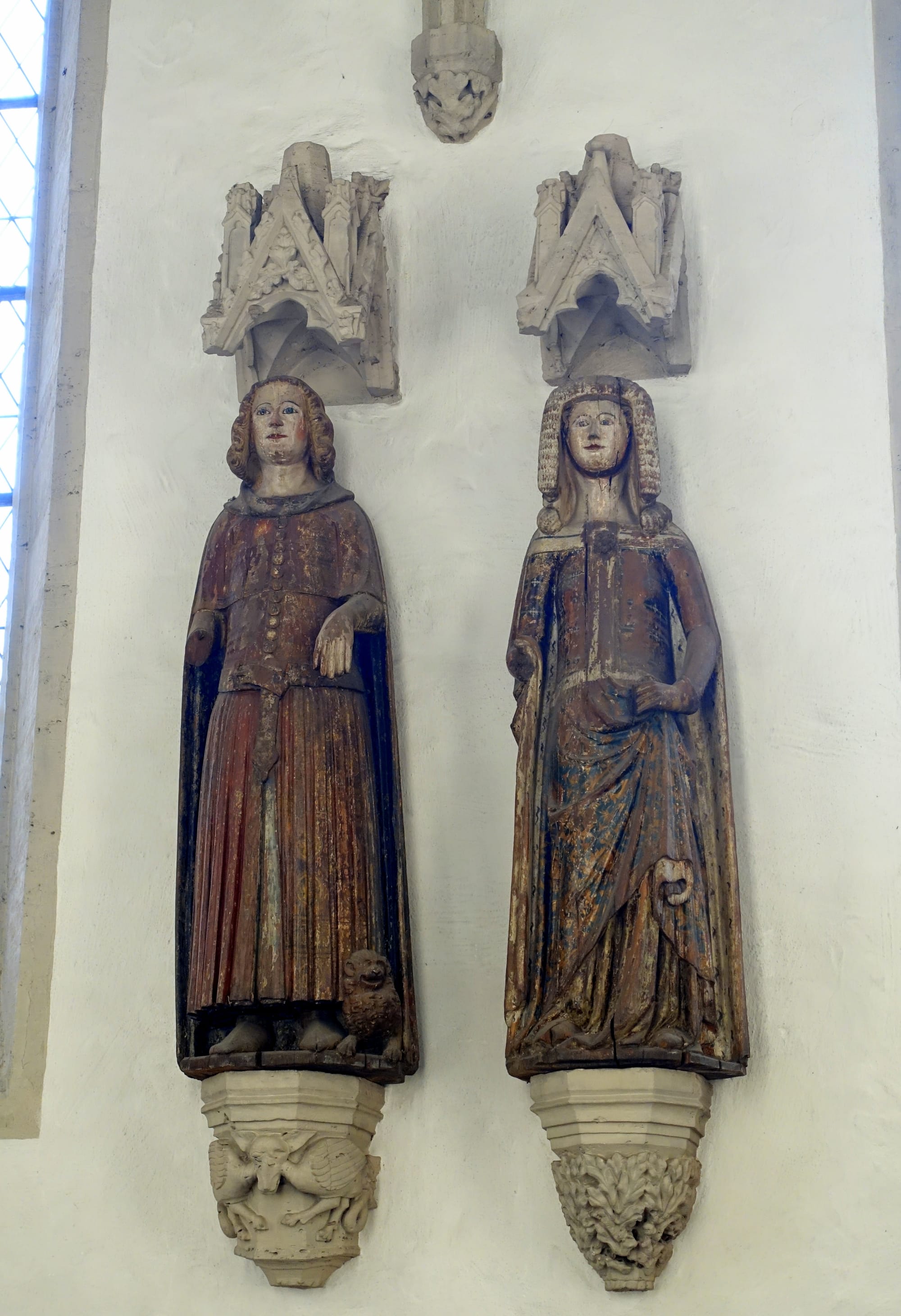 Otto the Mild and Agnes of Brandenburg - Brunswick Cathedral - Braunschweig, Germany.