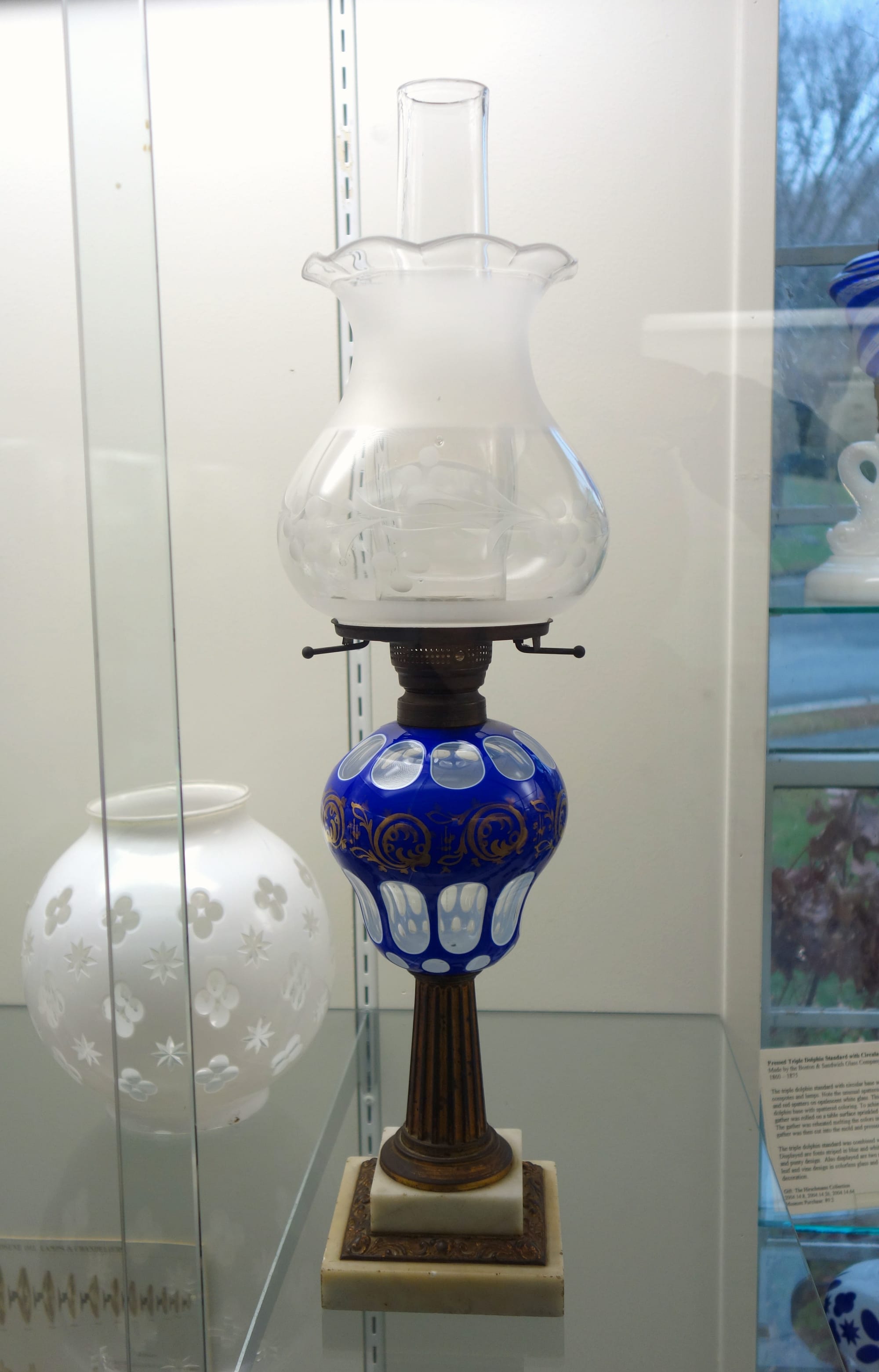 Exhibit in the Sandwich Glass Museum - Sandwich, Massachusetts, USA.