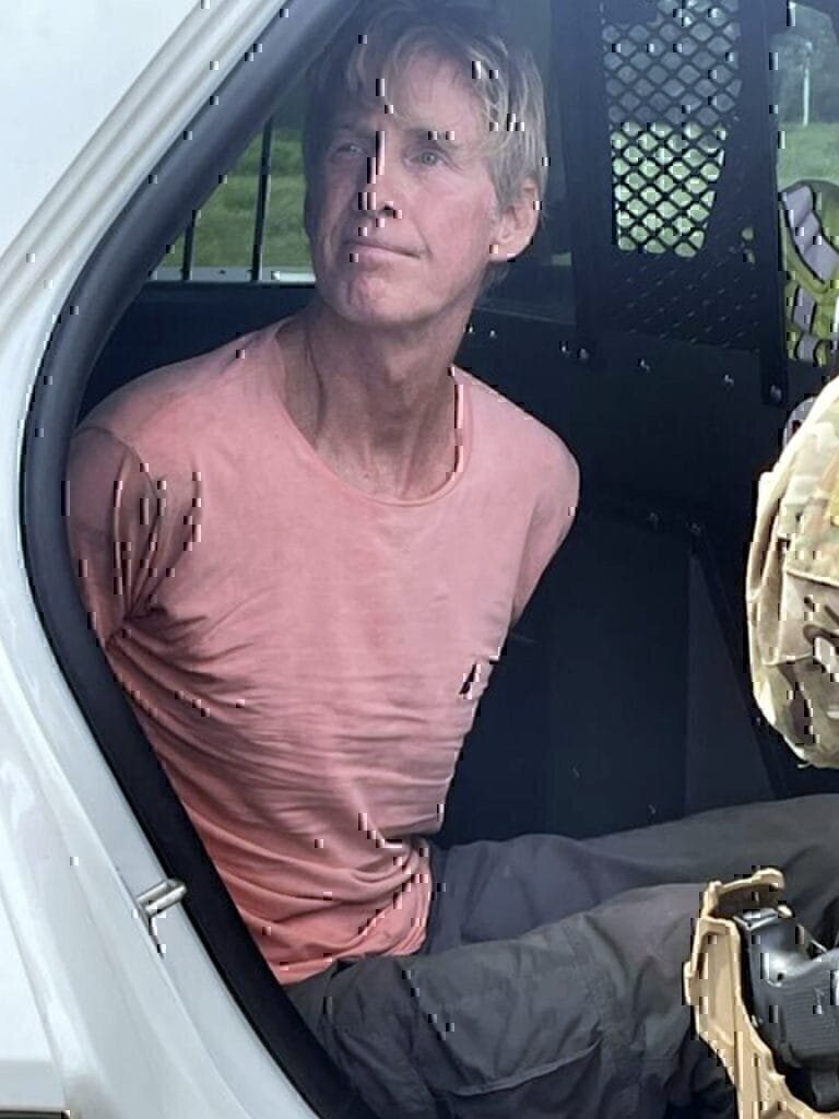 Ryan Wesley Routh after being arrested for being the suspect of Donald Trump's second assassination attempt on September 15th, 2024. This was the first photo released of Routh once he was identified.