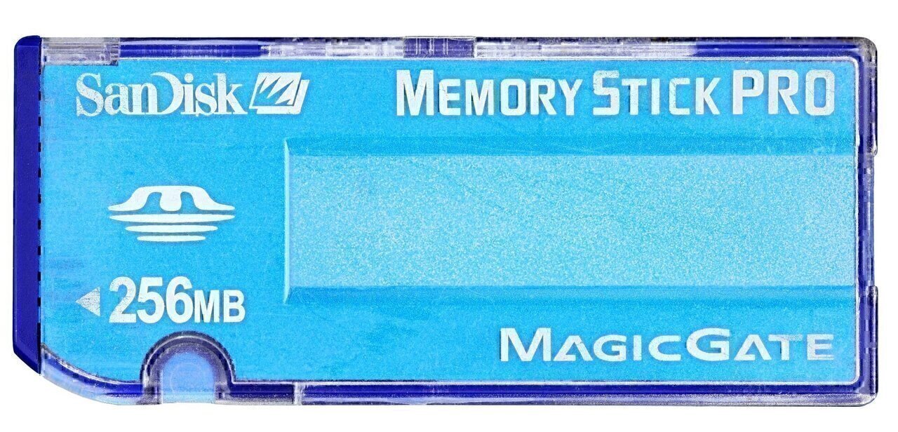 256MB SanDisk Memory Stick PRO Card.