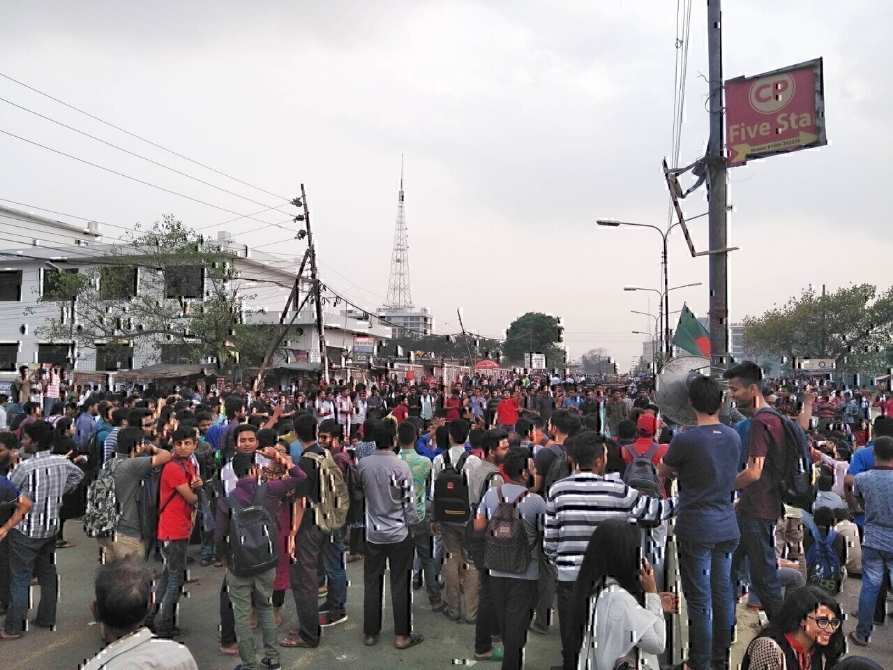 Students of Bangladesh demanding reforms in the quota system in public service, April 2018.