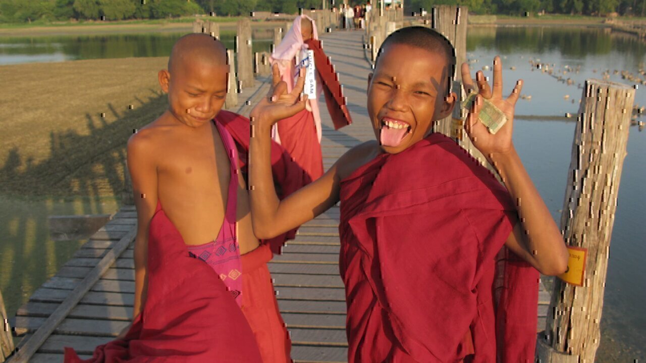 Happiness. The Buddhist monastic code of the Mahagandhayon Monastery. Nirvana, devotion, dharma, samadhi and dhyana, extinction and blowing, cessation of weaving, freedom from suffering, moksha, vimutti, ecstasy and bliss, the formless attainment, anatta, sunyata, end of rebirth. U Bein Bridge, Mandalay, Myanmar.