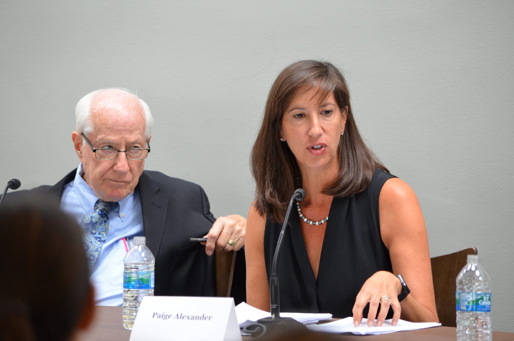 Paige Alexander, Former Assistant Administrator at USAID's 
Bureau for the Middle East, offers remarks during the launch of POMED's report on the Trump Administration's FY18 budget request for democracy, governance, and human rights in the Middle East and North Africa. 
Panelists included:
Paige Alexander
Former Assistant Administrator, USAID, 
Bureau for the Middle East
Jim Kolbe
Senior Transatlantic Fellow, German Marshall Fund
Former Member of the House of Representatives
Stephen McInerney
Executive Director, 
Project on Middle East Democracy (POMED)
Cole Bockenfeld
Deputy Director for Policy, 
Project on Middle East Democracy (POMED)
July 18, 2017
Hart Senate Office Building
Washington, DC

Photo credit: April Brady/Project on Middle East Democracy